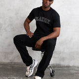 Outline Varsity Relaxed T-Shirt - Black