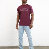Outline Varsity Relaxed T-Shirt - Old Burgundy