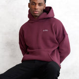 Outline Heritage Relaxed Hoodie - Old Burgundy