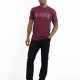 Outline Varsity Relaxed T-Shirt - Old Burgundy