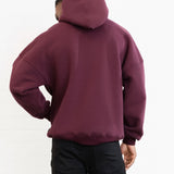 Outline Heritage Relaxed Hoodie - Old Burgundy