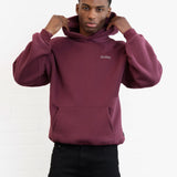 Outline Heritage Relaxed Hoodie - Old Burgundy