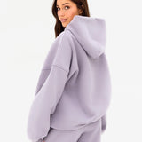 Outline Heritage Oversized Hoodie - Washed Lilac