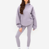 Outline Heritage Oversized Hoodie - Washed Lilac