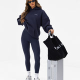 Outline Heritage Oversized Hoodie - True Navy