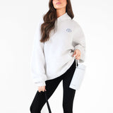 Briston Oversized Hoodie - Marl White