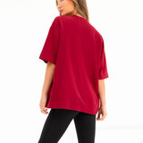 Melrose Ultra Oversized T-Shirt - Cherry Red