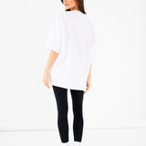 Briston Ultra Oversized T-Shirt - White & Steel Blue