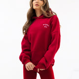 NYC Oversized Hoodie - Cherry Red