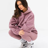 Addie Oversized Hoodie - Dusty Pink