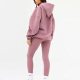 Addie Oversized Hoodie - Dusty Pink