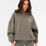 Addie Oversized Hoodie - Safari Green