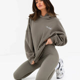 Addie Oversized Hoodie - Safari Green