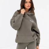 Addie Oversized Hoodie - Safari Green