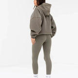 Addie Oversized Hoodie - Safari Green