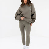 Addie Oversized Hoodie - Safari Green