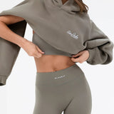 Addie Oversized Hoodie - Safari Green