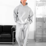 Miles Relaxed Hoodie - Marl Grey