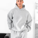 Miles Relaxed Hoodie - Marl Grey