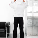 Miles Relaxed Hoodie - Marl White