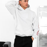 Miles Relaxed Hoodie - Marl White