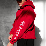 Miles Relaxed Hoodie - Red