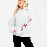 Alexis Oversized Hoodie - Marl White