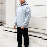 Luke Relaxed Hoodie - Marl Grey