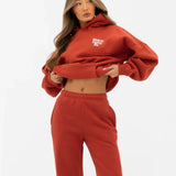 Romi Oversized Hoodie - Washed Red