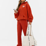 Romi Oversized Hoodie - Washed Red