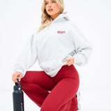 Motion Oversized Hoodie - Marl White
