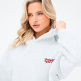 Motion Oversized Hoodie - Marl White