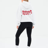 Motion Oversized Hoodie - Marl White