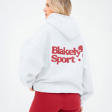 Motion Oversized Hoodie - Marl White
