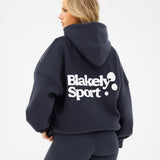 Motion Oversized Hoodie - True Navy