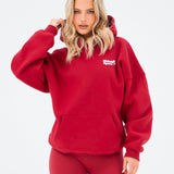 Motion Oversized Hoodie - Cherry Red