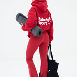 Motion Oversized Hoodie - Cherry Red