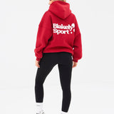 Motion Oversized Hoodie - Cherry Red