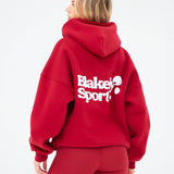 Motion Oversized Hoodie - Cherry Red