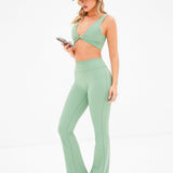 Ultimate Flared Leggings - Pale Green