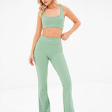 Ultimate Flared Leggings - Pale Green