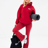 Ultimate Flared Leggings - Cherry Red