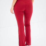 Ultimate Flared Leggings - Cherry Red