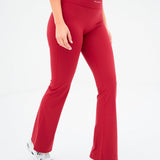 Ultimate Flared Leggings - Cherry Red