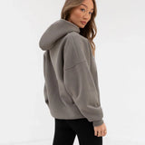 Varsity Oversized Hoodie - Safari Green
