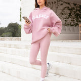 Varsity Oversized Hoodie - Vintage Pink