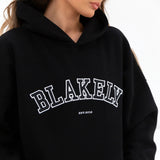 Varsity Oversized Hoodie - Black