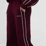 Apex Wide Leg Sweatpants - Dark Cherry