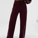 Apex Wide Leg Sweatpants - Dark Cherry