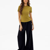 Lucia Baby Tee - Deep Olive